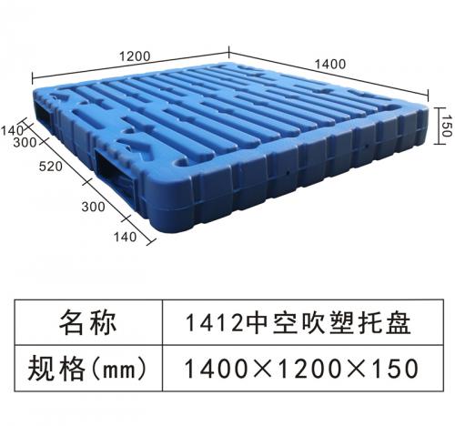1412 Hollow blow molding tray